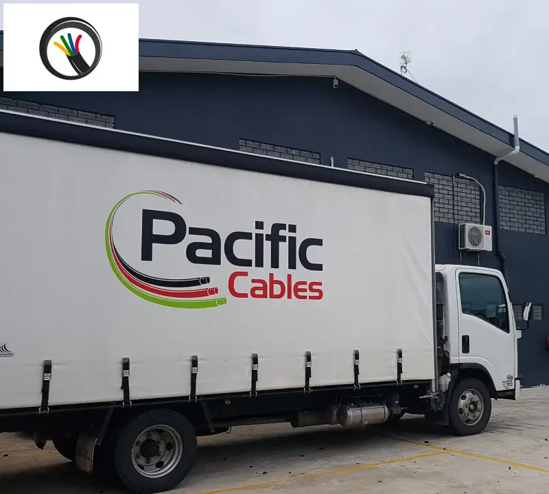 A cable transport truck of Pacific Cables